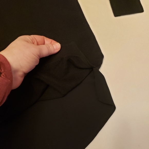 Loft Black Sweater with semi sheer back - Picture 9 of 10